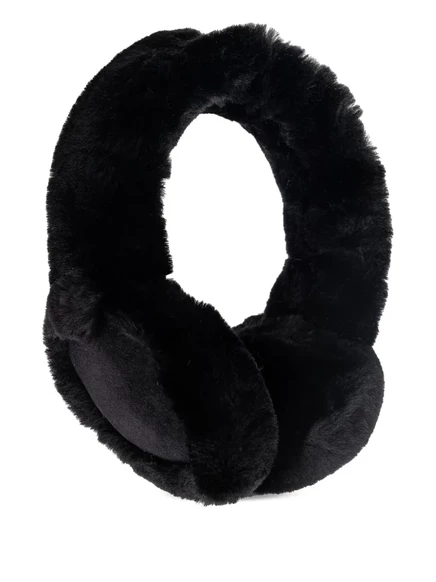 Женские наушники-ушанки Ugg из овчины беспроводные, черные