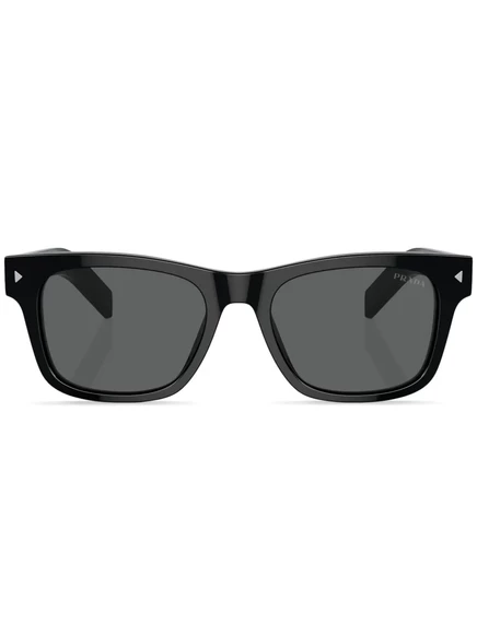 Солнцезащитные очки в квадратной оправе с выгравированным логотипом Prada Eyewear black