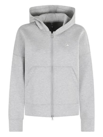 куртка adidas by Stella McCartney с капюшоном на молнии grey
