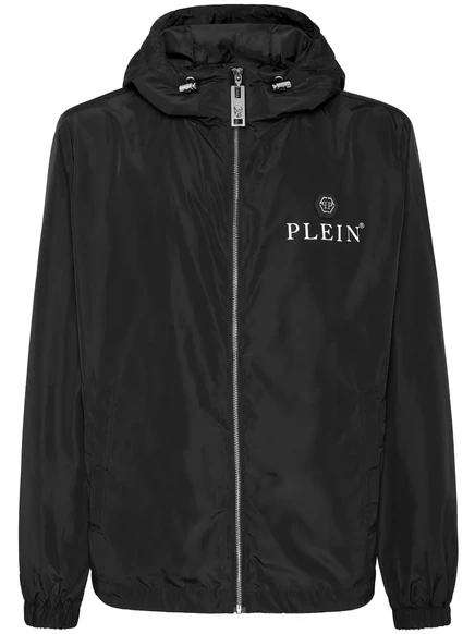 Мужская куртка с капюшоном Philipp Plein Hexagon, черная