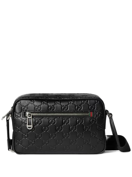 Мужская сумка через плечо Gucci GG Emblem, черная