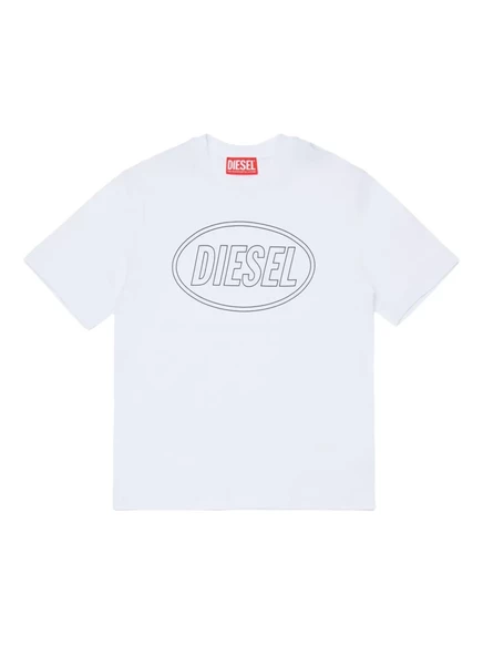 Детская футболка Diesel Kids Tcircle Over, белая