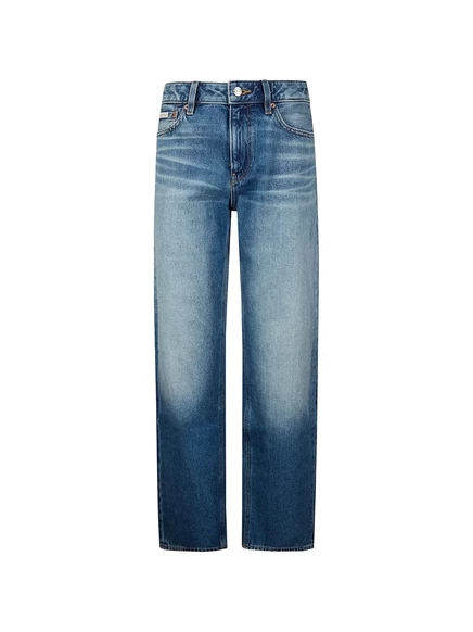 Женские прямые джинсы Calvin Klein 90s, с высокой талией, синие