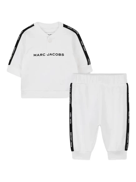 Детский костюм Marc Jacobs Kids с лампасами, белый