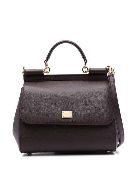 Большая сумка-тотализатор Dolce & Gabbana Sicily brown