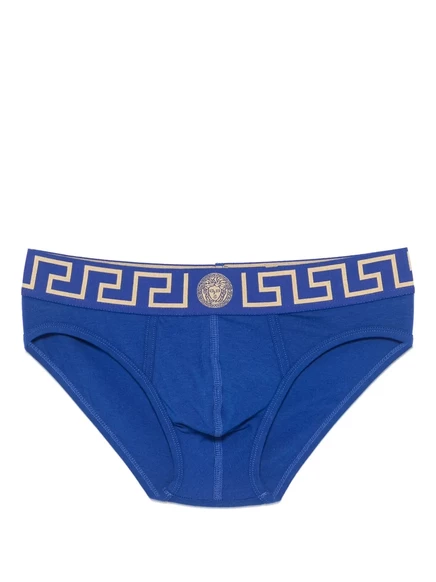 Мужские брифы Versace Greca Border, синие