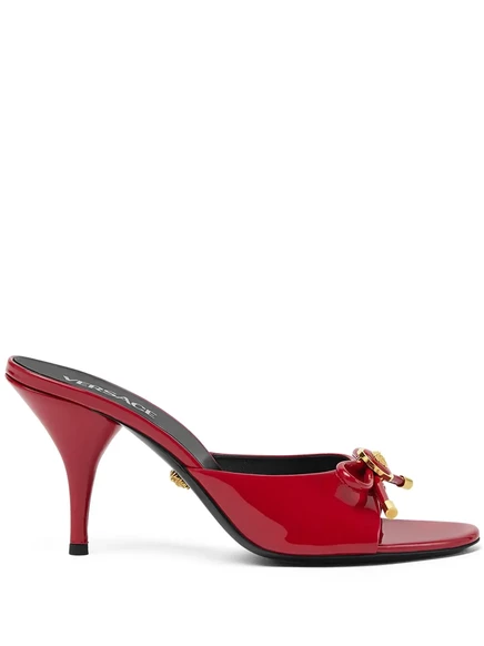 Мюли с бантом Versace Opera диаметром 85 мм red
