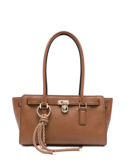 Кожаная сумка через плечо Michael Kors с верхней ручкой brown