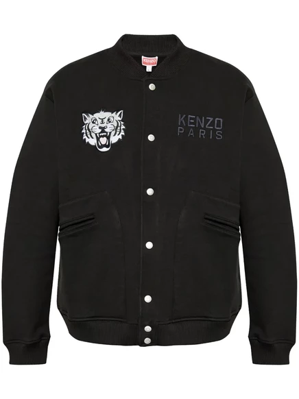 Жакет с вышивкой в виде тигра от Kenzo black