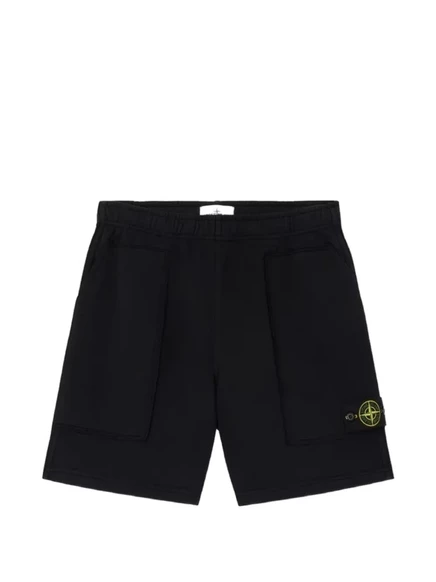 Мужские карго-шорты Stone Island, черные