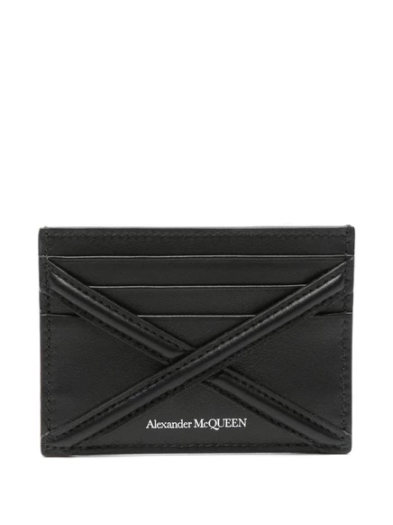 Мужской кардхолдер Alexander McQueen The Harness, черный