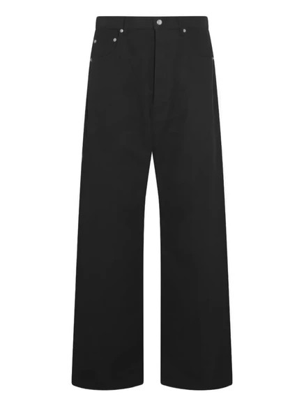 Мужские широкие джинсы Rick Owens с пятью карманами, черные