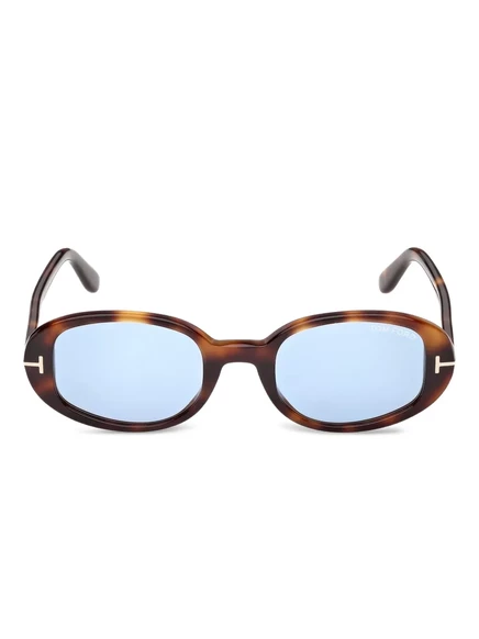 Солнцезащитные очки в овальной оправе TOM FORD Eyewear brown