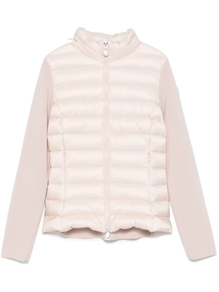 Женский пуховик Moncler на молнии, светло-розовый