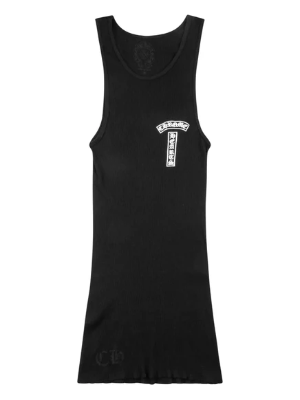 Мужская майка Chrome Hearts с логотипом, черная