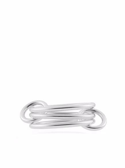 Женское кольцо Spinelli Kilcollin Solarium 3-link, серебряное