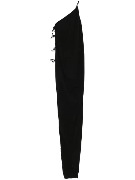 Женское макси-платье Rick Owens DRKSHDW Taco, на одно плечо, черное