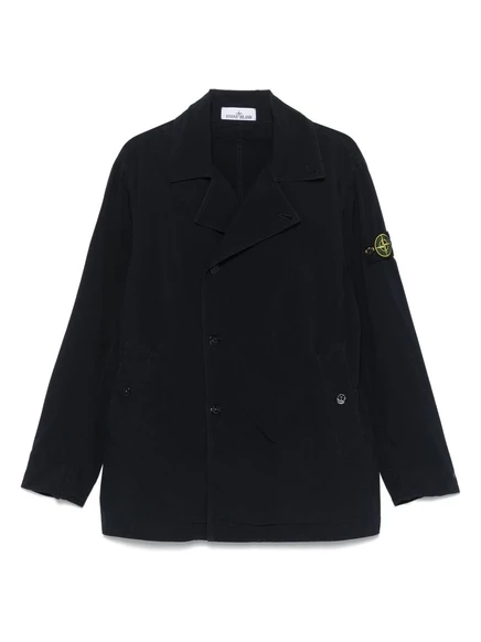 Мужской пиджак Stone Island Touch Poly-Tc, темно-синий