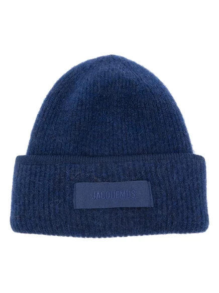 Унисекс шапка Jacquemus Le Bonnet Gros Grain, синяя