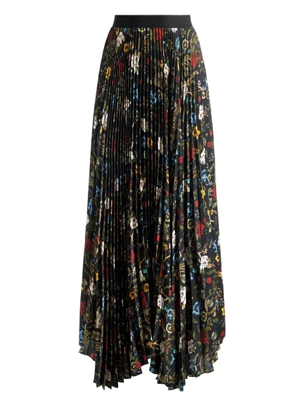 плиссированная макси-юбка alice + olivia Katz black