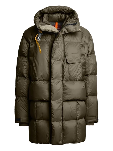 Мужская стёганая парка Parajumpers Bold с капюшоном, оливковая