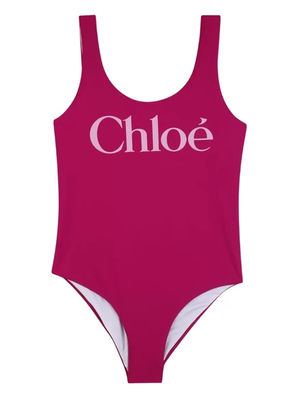 Купальник для девочек Chloé Kids с логотипом, розовый