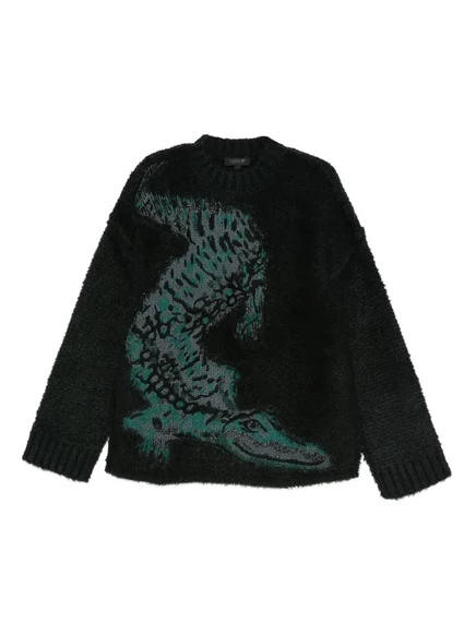 Жаккардовый свитер Lacoste  black