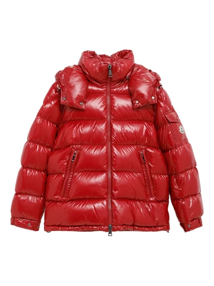 Женский пуховик Moncler Maire с капюшоном, красный