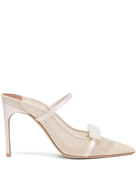 Женские мюли Malone Souliers Aurora 90 мм, кремовые