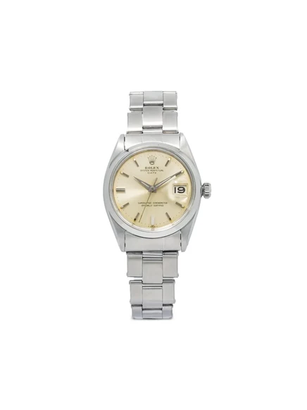 Часы Rolex Oyster Perpetual Date 34 мм подержанные, стальные