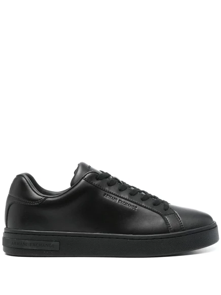Кожаные кроссовки Armani Exchange black