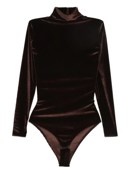 Женское боди Atu Body Couture Mermaid из бархата, коричневое