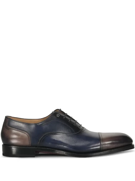 Туфли от Ferragamo с кожаными вставками blue