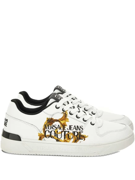 Мужские кроссовки Versace Jeans Couture с логотипом, белые