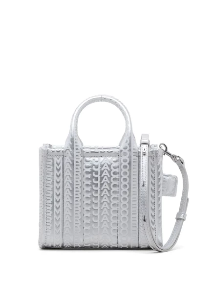 Женская мини-тоут сумка Marc Jacobs Mini Tote, серебристая