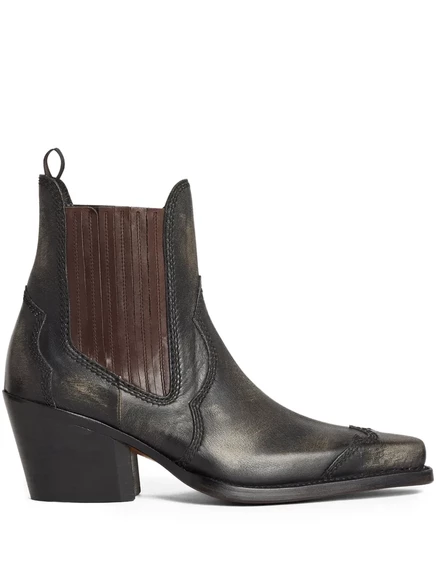 Ботинки Челси из натуральной кожи DSQUARED2 x Magliano black