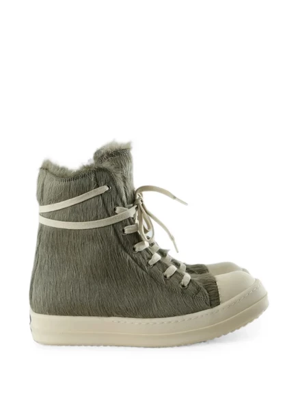 Женские высокие кроссовки Rick Owens, зеленые