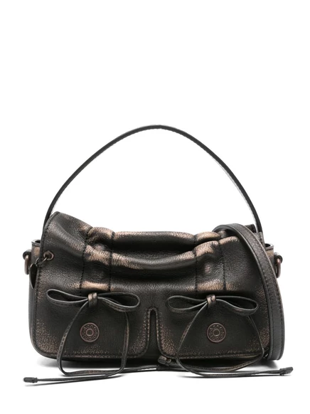Сумка через плечо Acne Studios micro с несколькими карманами brown
