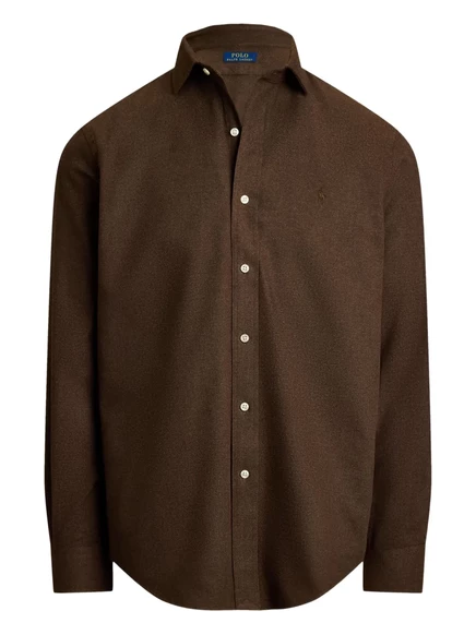Рубашка Polo Ralph Lauren, окрашенная в цвет одежды brown