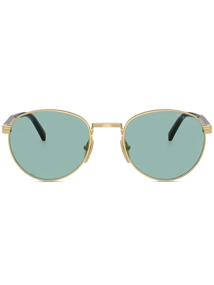 Солнцезащитные очки в круглой оправе Prada Eyewear gold