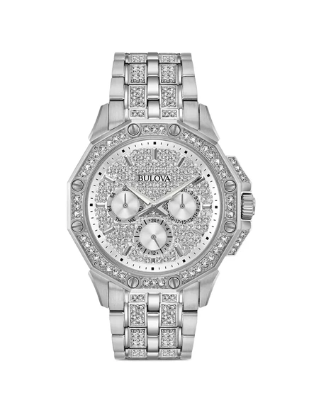 Мужские часы Bulova Octava 42 мм, серебристые