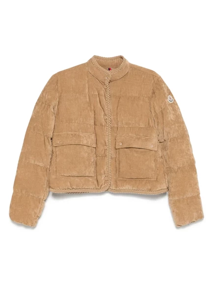 Куртка с нашивкой с логотипом Moncler brown