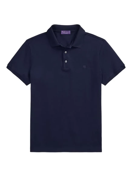 Мужская поло Ralph Lauren Purple Label, темно-синяя