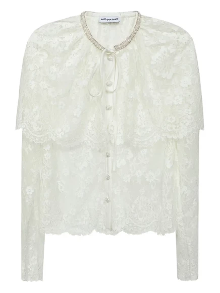 Кружевной топ для автопортрета white