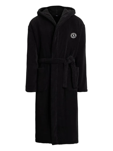 Махровый халат Polo Ralph Lauren с капюшоном black