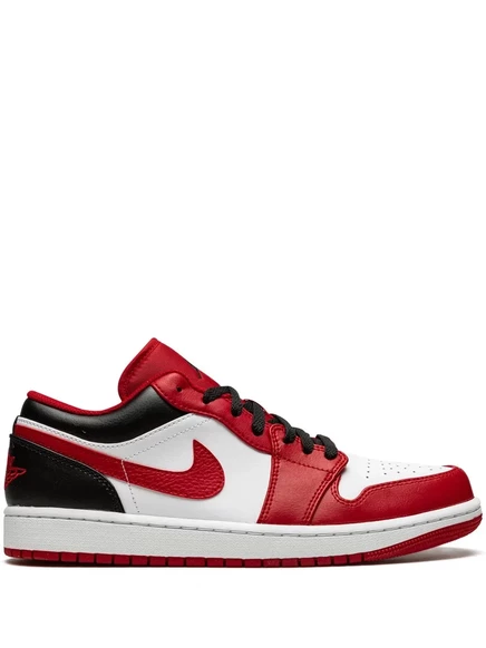 Кроссовки Nike Jordan 1 Low «Bulls», черно-красные