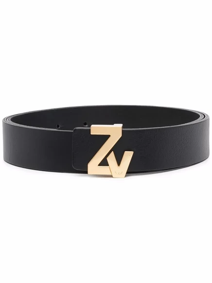 Ремень с пряжкой с логотипом Zadig&Voltaire  black