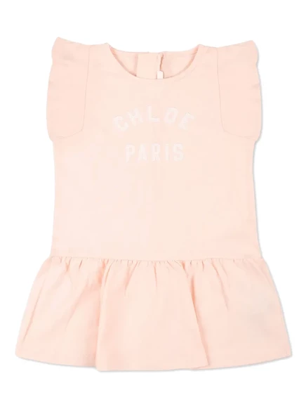 Платье для девочек Chlo Kids хлопковое, персиковое