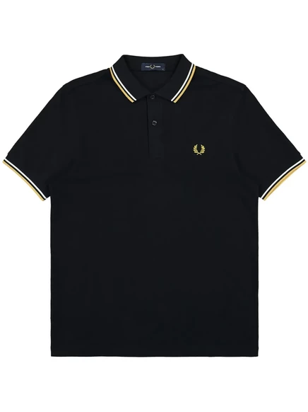 Мужское поло Fred Perry M3600 Twin Tipped, темно-синее
