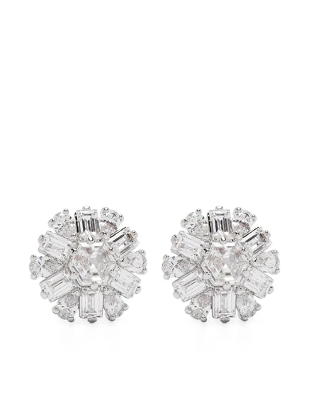Женские серьги Swarovski Idyllia гвоздики, серебристые